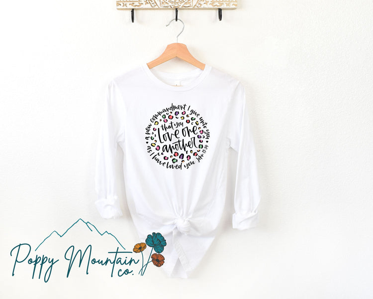 Leopard Love One Another Tee