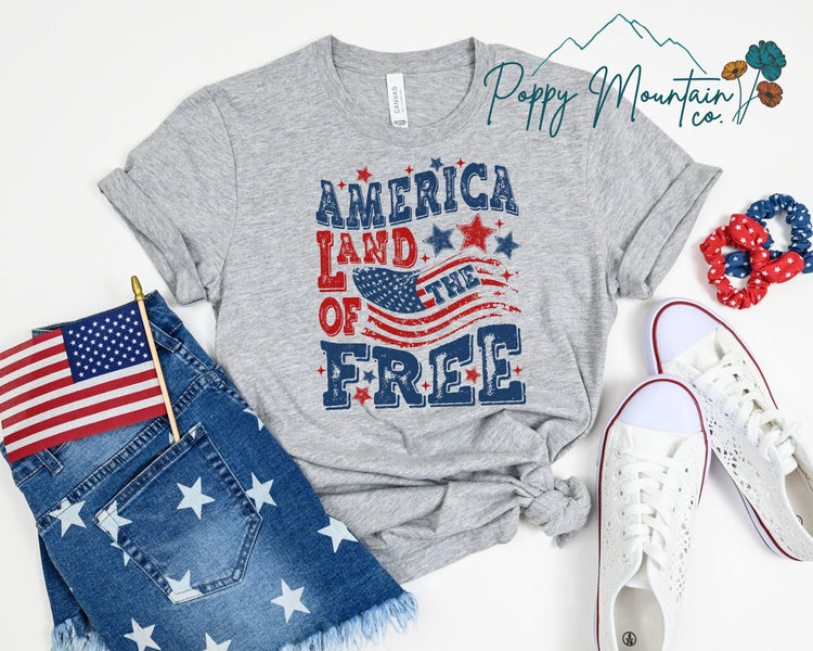 America Land of the Free Tee