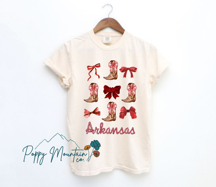 KIDS Arkansas Cowgirl Boots Tee
