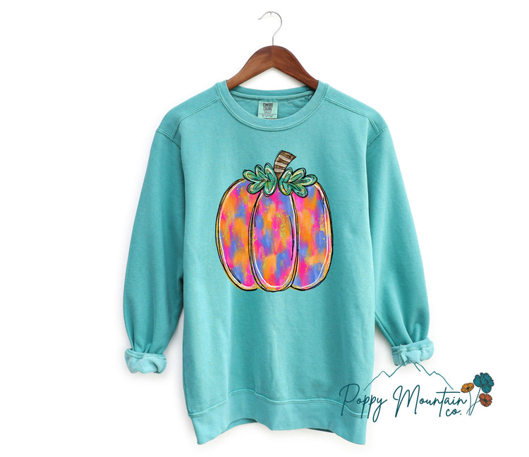 KIDS Brushstrokes Pumpkin Tee