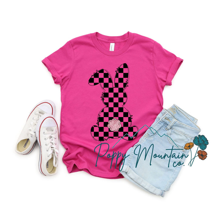 Checkered Bunny Tee