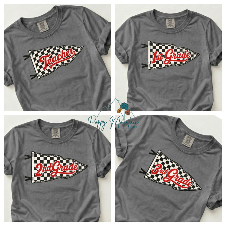 KIDS Checkered Pennant Grade Tee