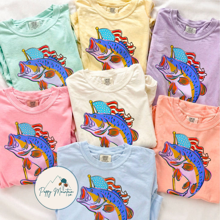 KIDS Colorful American Bass Tee