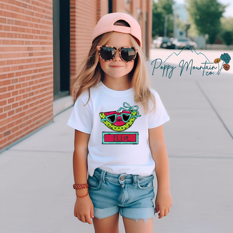 KIDS Custom Watermelon Tee