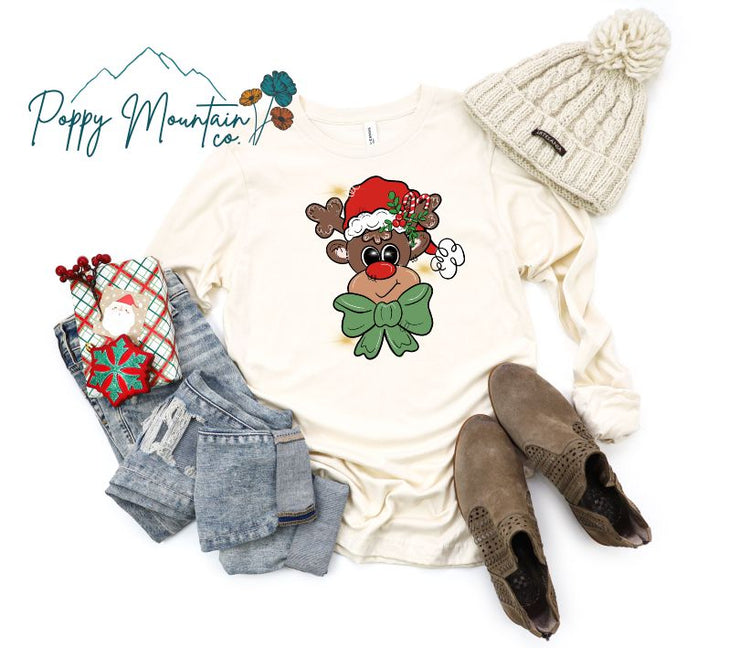 KIDS Cutesy Rudolph Tee