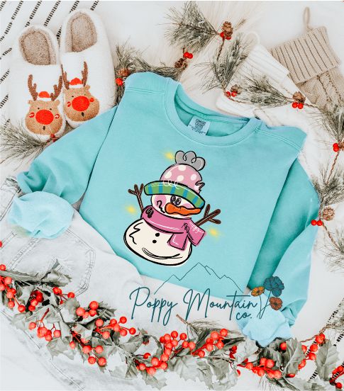 KIDS Cutesy Snowman Tee