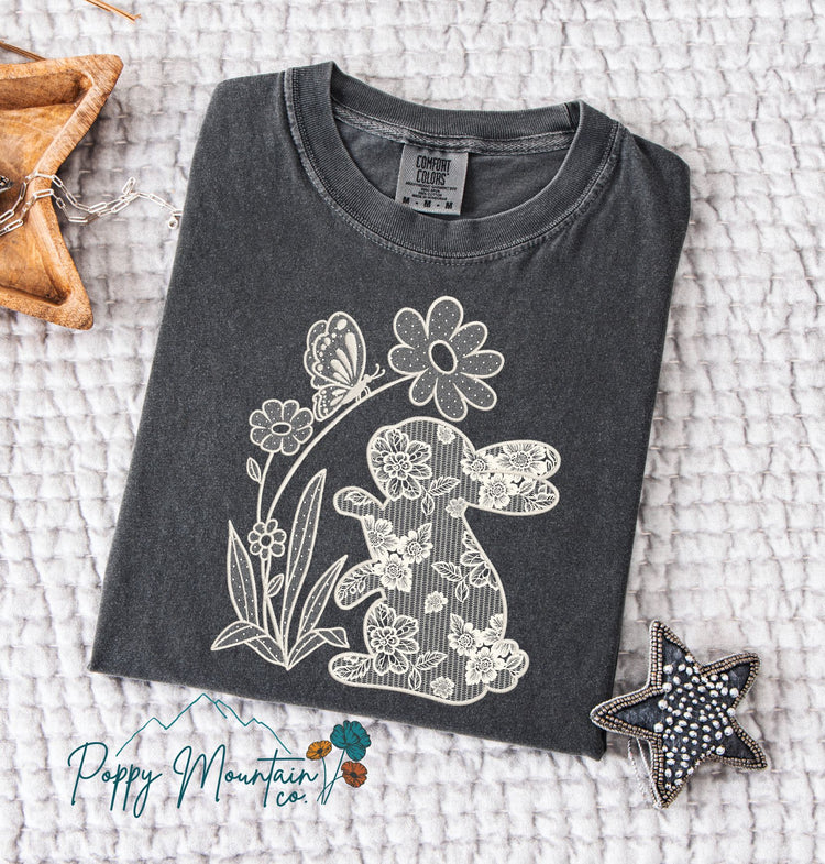 KIDS Faux Lace Bunny Tee