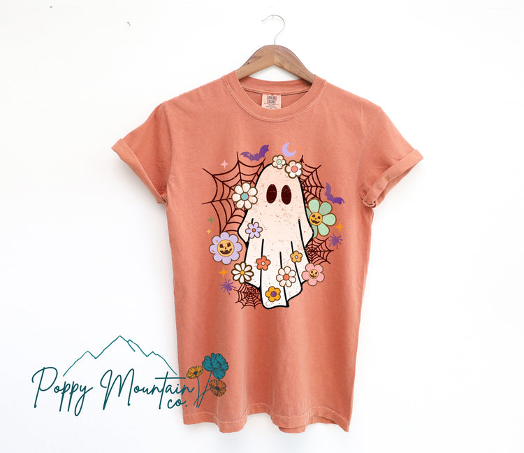 KIDS Floral Ghost Tee