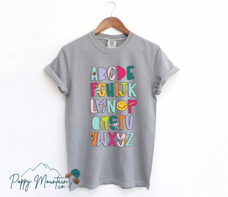 Funky Alphabet Tee