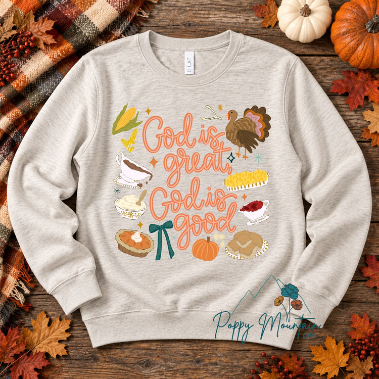 God is Great God is Good Thank Him For Our Food Tee