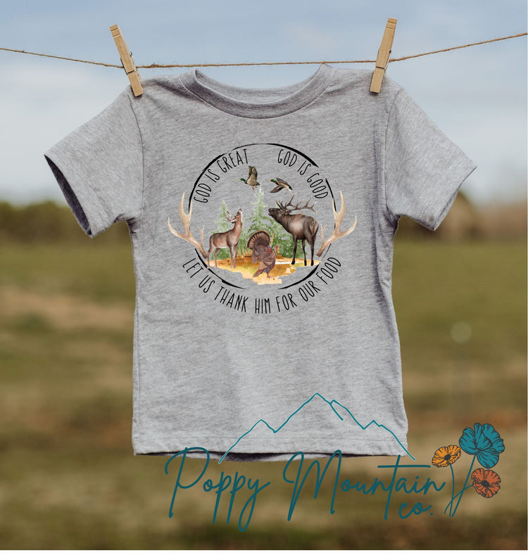 KIDS God is Great Wild Animals Tee