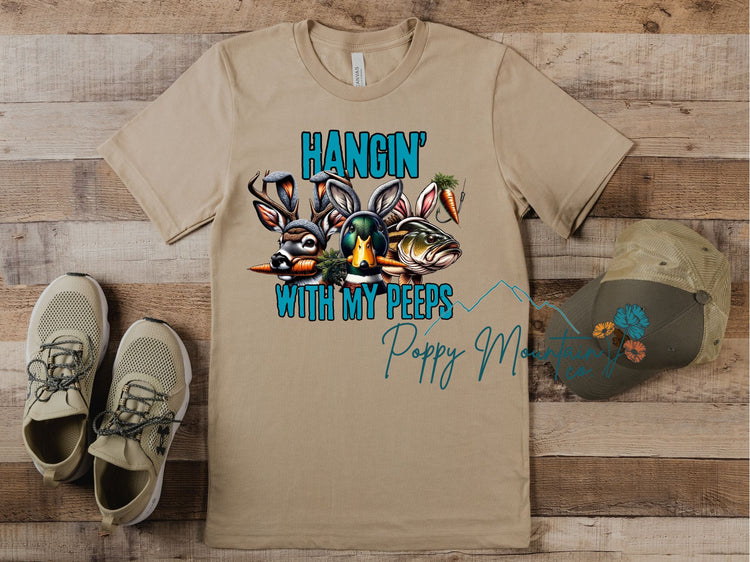 KIDS Hangin' With My Peeps Hunting Tee