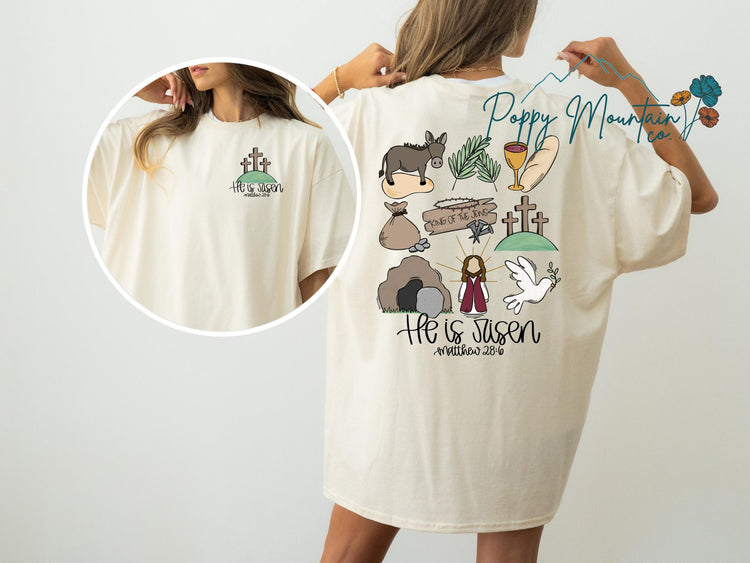 He is Risen Collage Tee