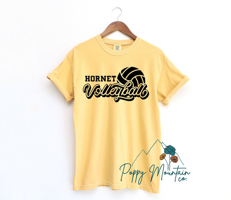 KIDS Hornet Volleyball Retro Script Tee