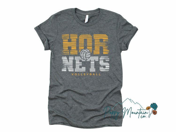 Hornets Volleyball Scratch Tee