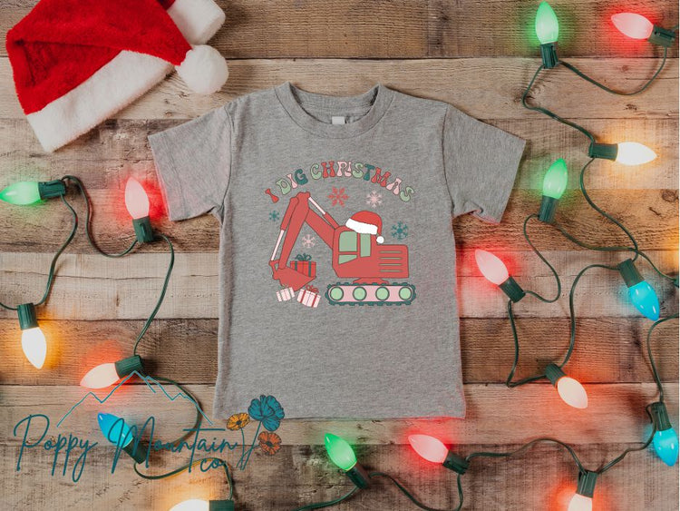 KIDS I Dig Christmas Tee