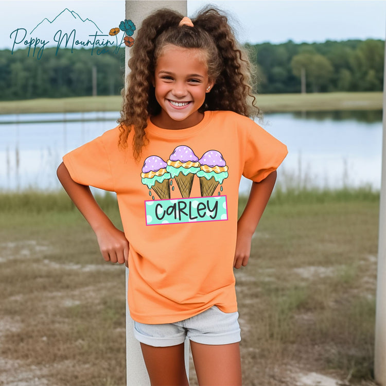 KIDS Custom Ice Cream Trio Tee