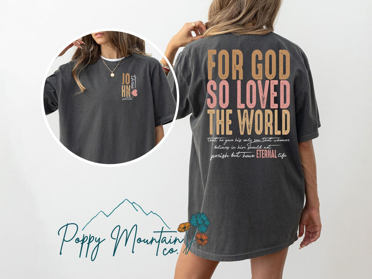 John 3:16 Front Back Tee
