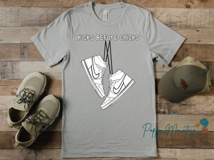 Kicks Before Chicks Tee