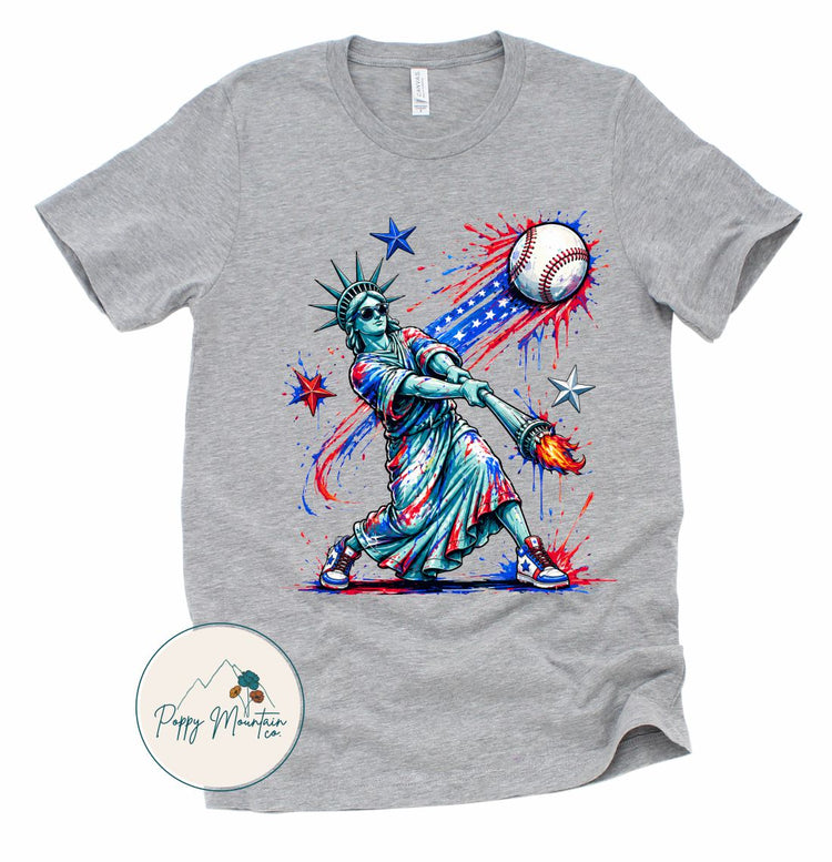KIDS Lady Liberty Baseball Tee