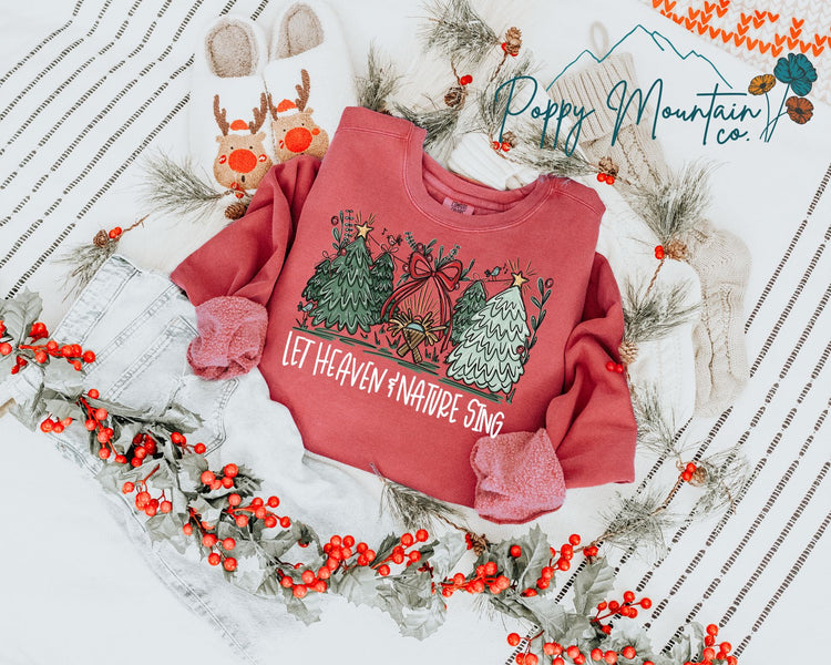 Let Heaven & Nature Sing Nativity Tee