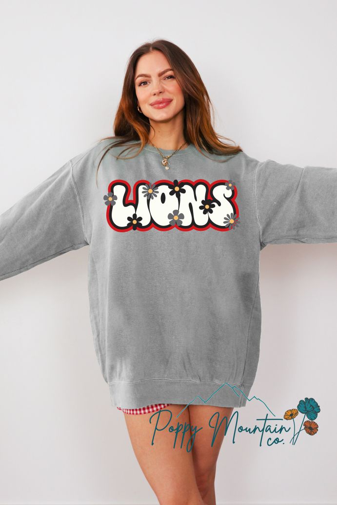 Floral Lions Tee