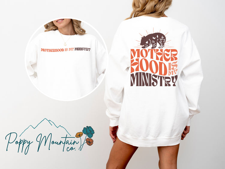 Motherhood is My Ministry Bear Tee
