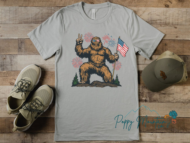 Patriotic Bigfoot Tee