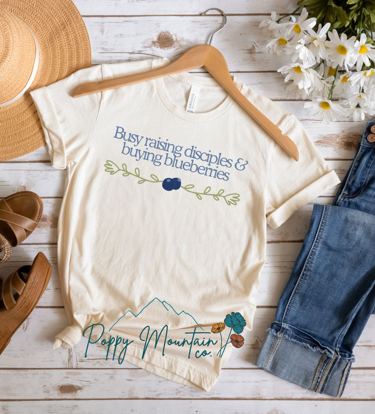 Raising Disciples & Blueberries Tee