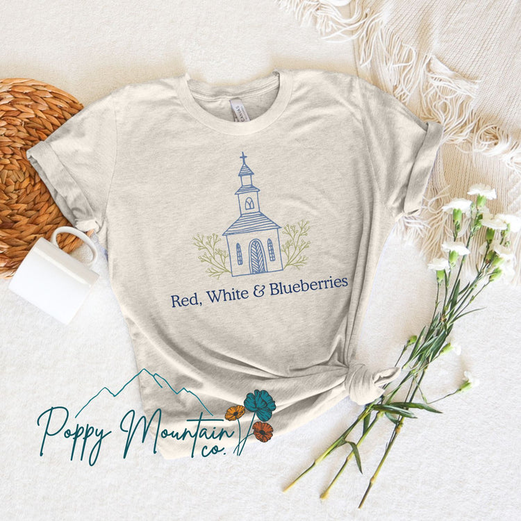 Red White & Blueberries Tee