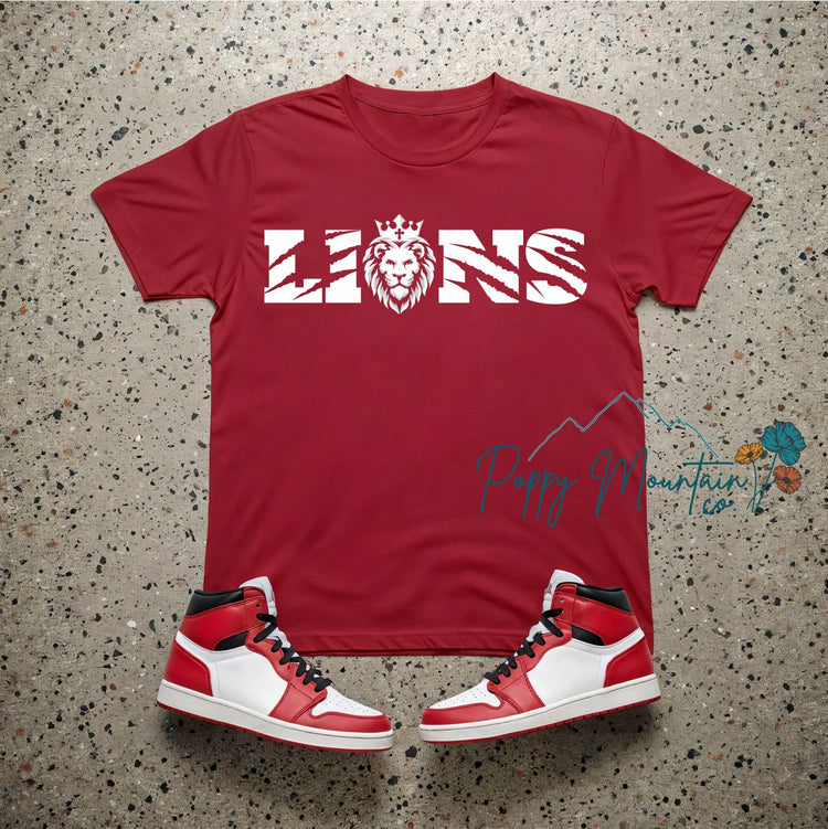 KIDS Revelation Lions Scratch Text Tee