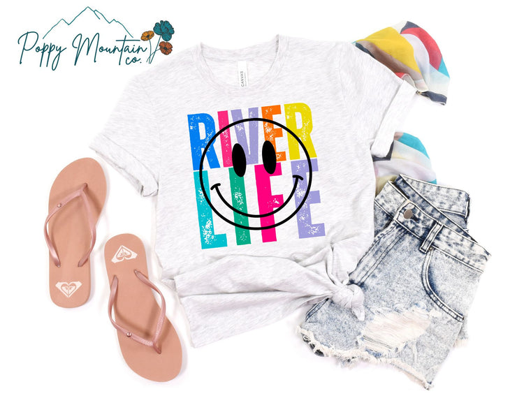 River Life Smiley Tee