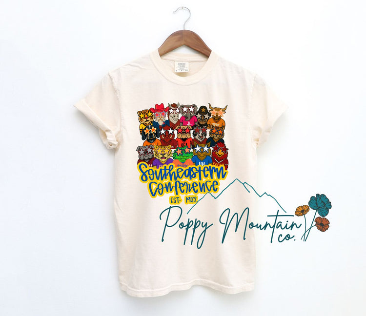 SEC Mascots Tee