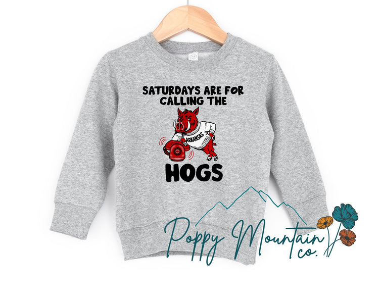 KIDS Saturdays are for Calling the Hogs Tee