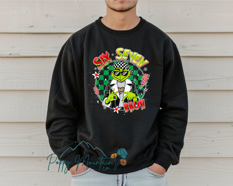 KIDS Six Seven Bruh Hip Green Guy Tee