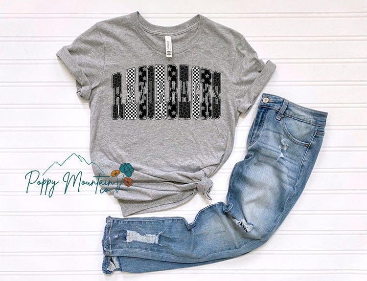 Starry Black Razorbacks Tee