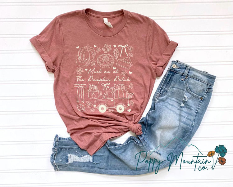 Take Me To The Pumpkin Patch Sketch Tee