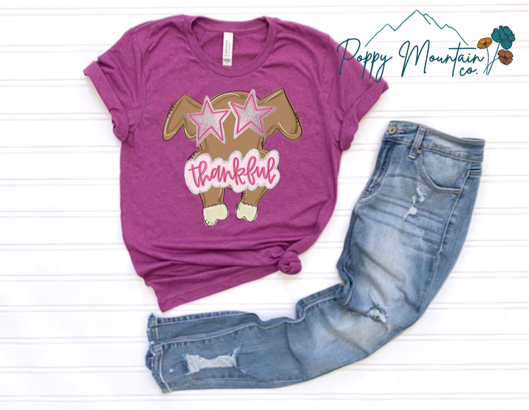 KIDS Thankful Preppy Turkey Tee