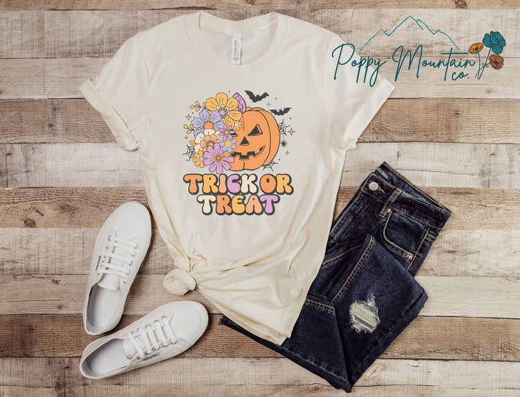 KIDS Girly Trick or Treat Tee