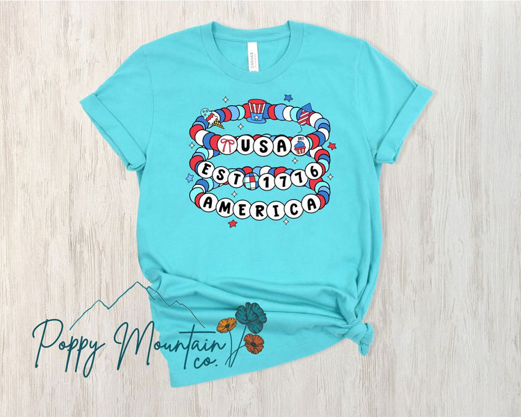 USA Friendship Bracelets Tee