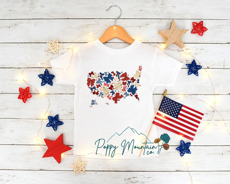 KIDS United States Bows Tee