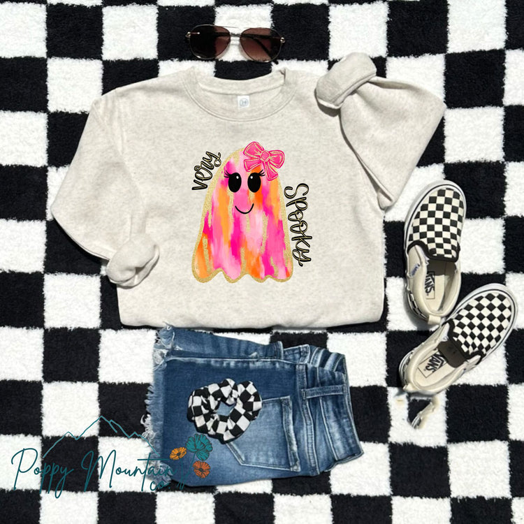 KIDS Very Spooky Glitter Ghost Tee