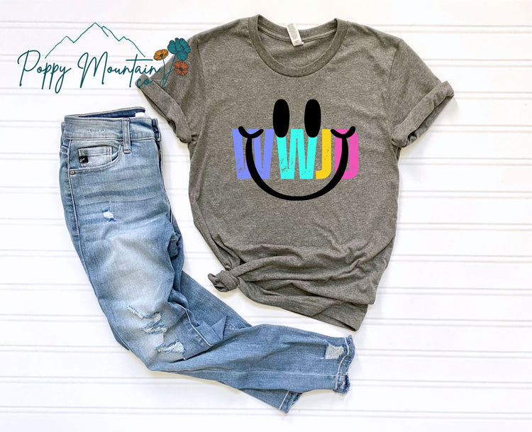 WWJD Smiley Tee