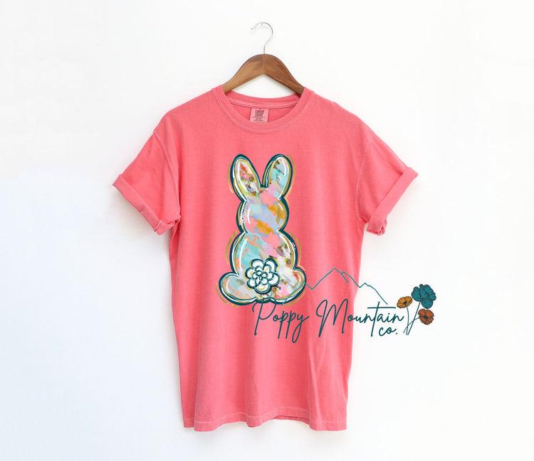 Watercolor Bunny Tee