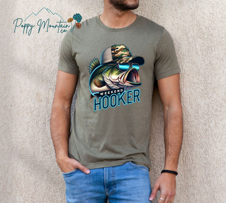 Weekend Hooker Fishing Tee