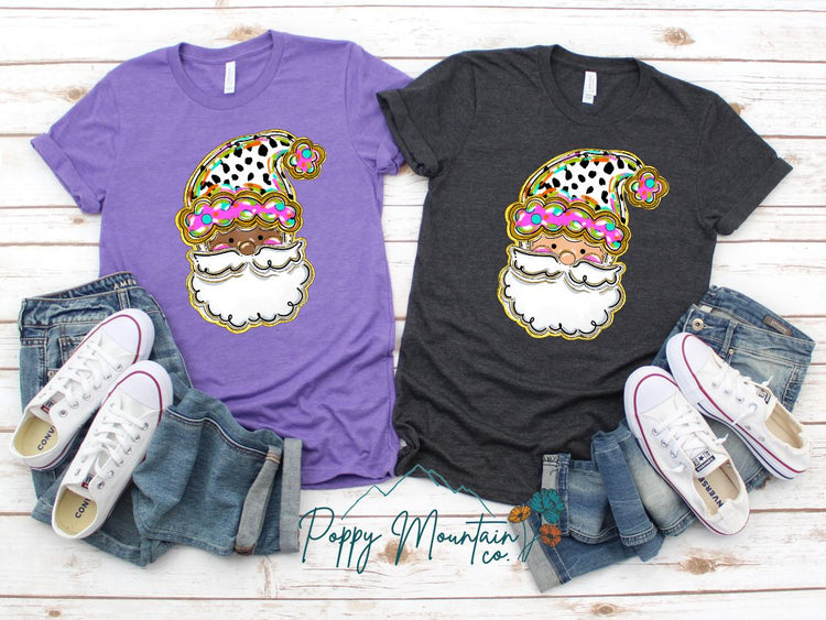 KIDS Whimsical Santa Tee