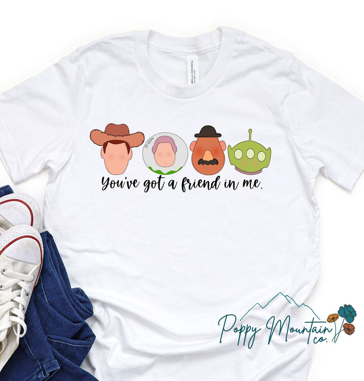 You've Got a Friend In Me Faces Tee