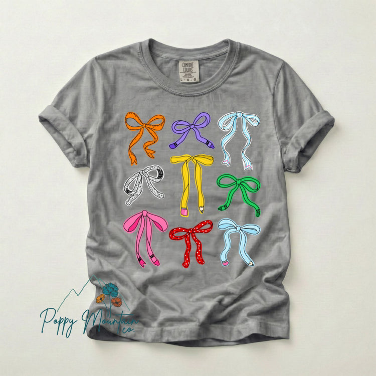 KIDS Back To School Bows Tee