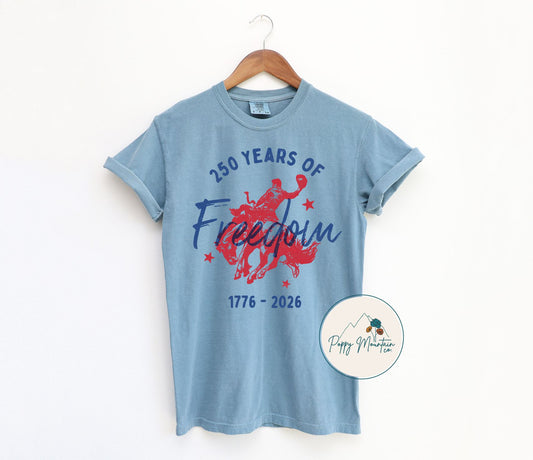 250 Years of Freedom Bull Tee