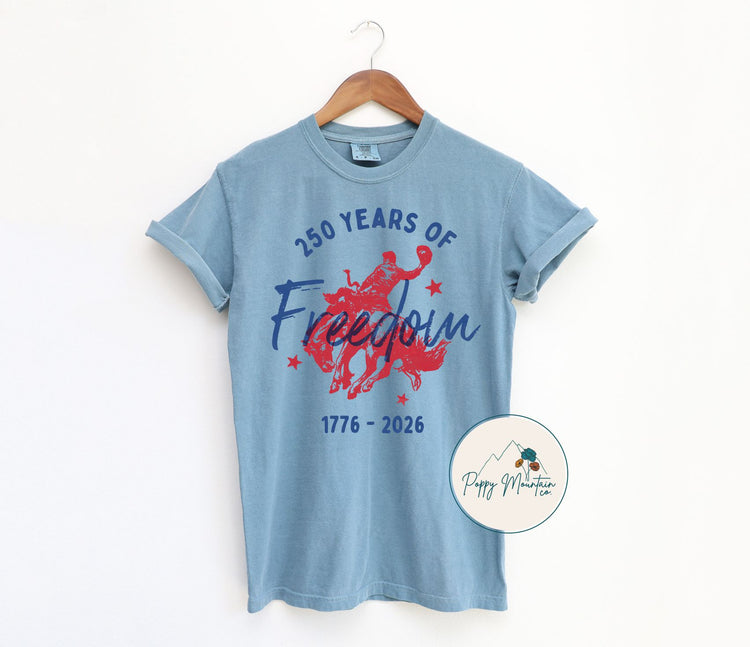 250 Years of Freedom Bull Tee